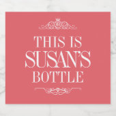 カスタマイズ |独自のワインラベルをきらめく作成する スパークリングワインラベル (シングルラベル)