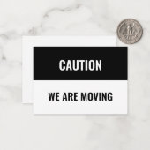 カスタマイズ、移動アドレス情報のパーソナライズ注意Ca ノートカード (正面/裏面インサイチュ)