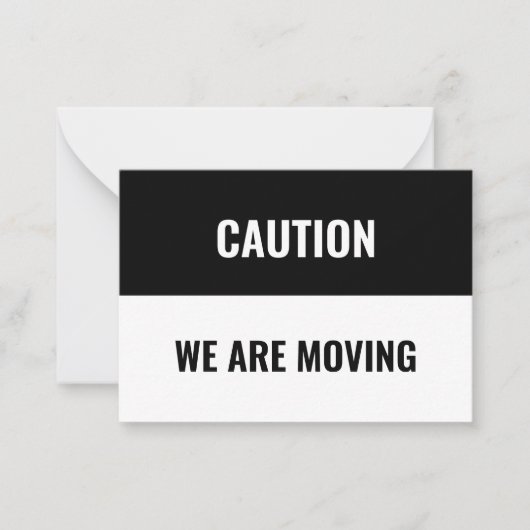 カスタマイズ、移動アドレス情報のパーソナライズ注意Ca ノートカード (正面)