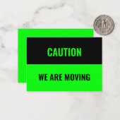 カスタマイズ、移動アドレス情報のパーソナライズ注意Ca ノートカード (正面/裏面インサイチュ)