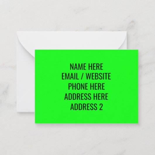 カスタマイズ、移動アドレス情報のパーソナライズ注意Ca ノートカード (裏面)