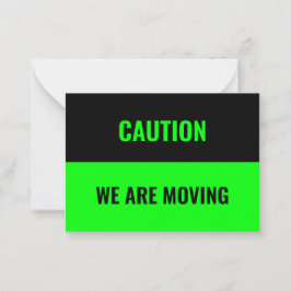 カスタマイズ、移動アドレス情報のパーソナライズ注意Ca ノートカード