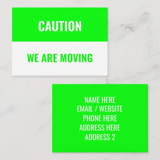 カスタマイズ、移動アドレス情報カードの個人用設定 ノートカード (正面/裏面)