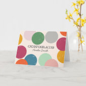 カスタマイズ |紙吹雪おめでとう カード (黄色い花)