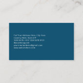 カスタマイズ |素朴ターコイズストライプ 名刺 (裏面)