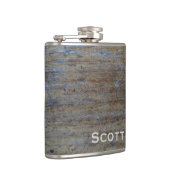 カスタマイズ | 素朴動揺して男らし木 フラスク (右)