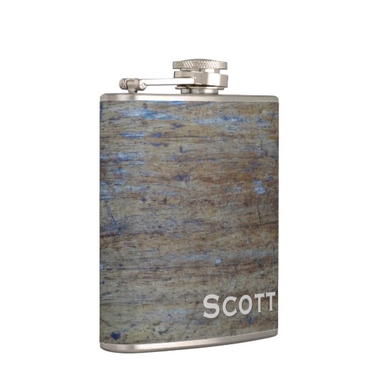 カスタマイズ | 素朴動揺して男らし木 フラスク (右)