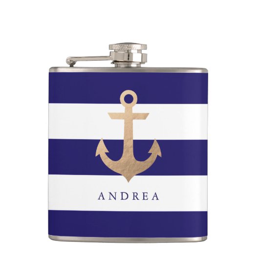 カスタマイズ |航海のいかり フラスク (正面)