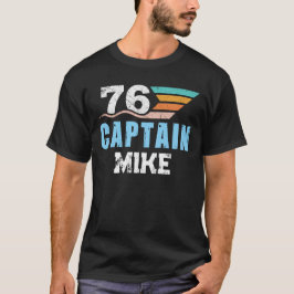 カスタマイズ 誕生日 レトロ キャプテン76 Tシャツ