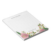 カスタマイズ |赤面ブーケ ノートパッド (アングル)