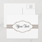 カスタマイズ!銘板 ポストカード (正面/裏面)