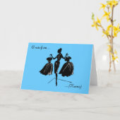 カスタマイズ Audreyノートカード カード (黄色い花)