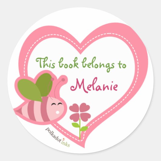 カスタマイズ*Beeスタンプ集 ラウンドシール (正面)