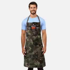 カスタマイズ Butcher Shop オレンジ 豚 ブラック カモフラ エプロン