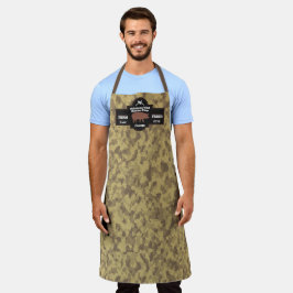 カスタマイズ Butcher Shop Brown Hog Brown カモフラージュ エプロン