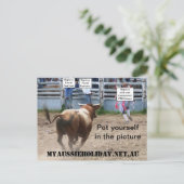 カスタマイズ「Charging Bull」はがき シーズンポストカード (スタンド正面)