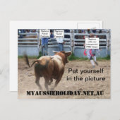 カスタマイズ「Charging Bull」はがき シーズンポストカード (正面/裏面)