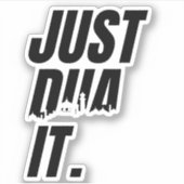 カスタマイズ:Dua It Islamic祈りの言葉の祈Dua シール (正面)