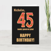 カスタマイズ Himカード45誕生日 カード (正面)