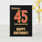 カスタマイズ Himカード45誕生日 カード (黄色い花)