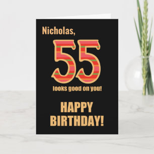カスタマイズ Himカード55誕生日名 カード