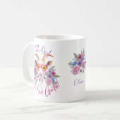 カスタマイズ | Hipster Goat – ヤギを愛する少女 コーヒーマグカップ (正面左)