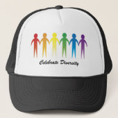 カスタマイズ Rainbow Diversity Hats キャップ (正面)