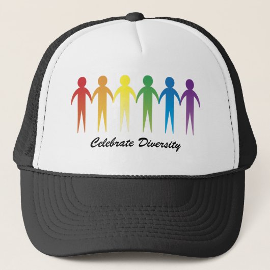 カスタマイズ Rainbow Diversity Hats キャップ (正面)