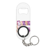 カスタマイズ：Sweet sixteenのパーソナライズ キーホルダー栓抜き (裏面)