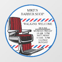 カスタマイズ Walk Ins Welcome バーバー椅子 ショップ営業時間