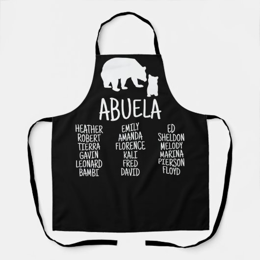 カスタマイズAbuela Bear エプロン (正面)