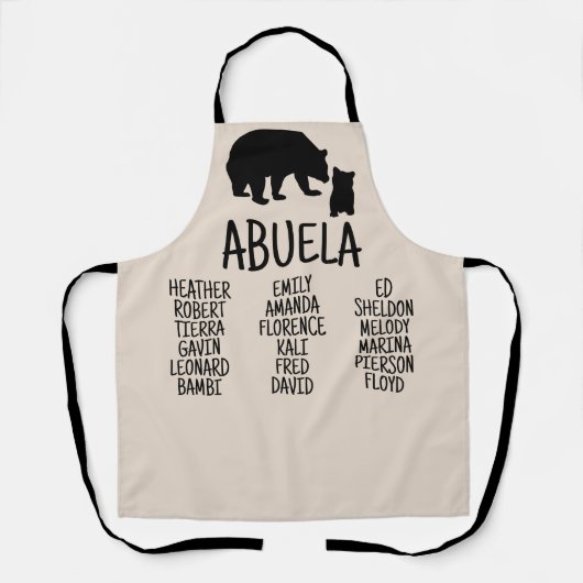 カスタマイズAbuela Bear エプロン (正面)
