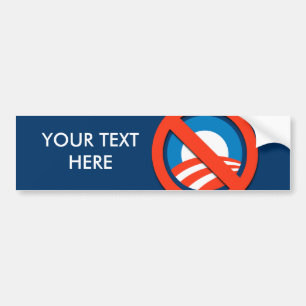 カスタマイズANTI-OBAMAのスローガン バンパーステッカー