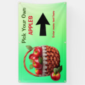 カスタマイズApple For Sale自分の大きなパンを選ぶ 横断幕 (縦)