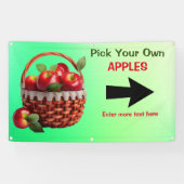 カスタマイズApple For Sale自分の大きなパンを選ぶ 横断幕 (横)