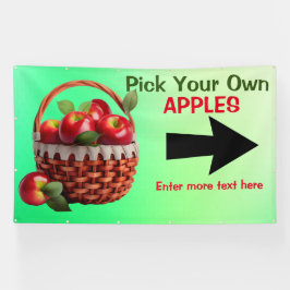 カスタマイズApple Pick Your Large 横断幕