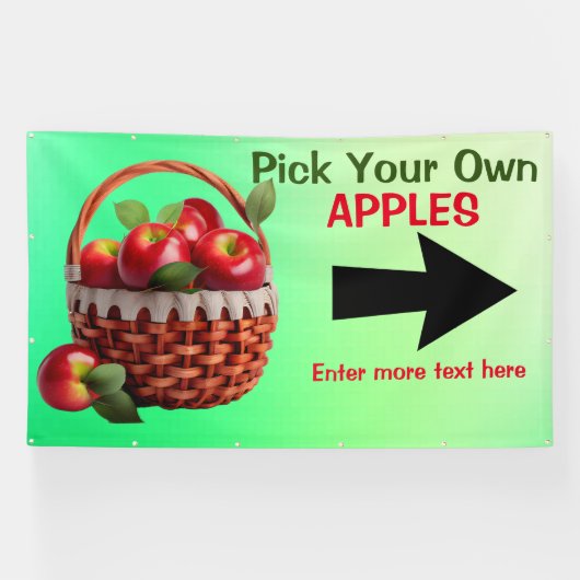 カスタマイズApple Pick Your Large 横断幕 (横)
