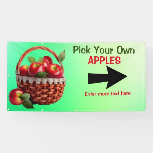 カスタマイズApple Pick Your Large 横断幕 (横)