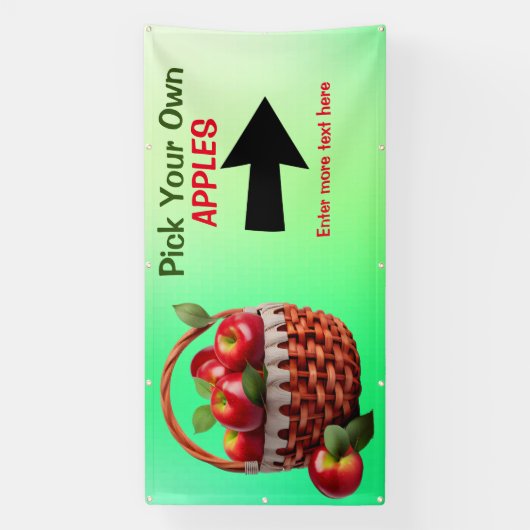 カスタマイズApple Pick Your Large 横断幕 (縦)