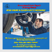 カスタマイズAuto Shop整備士 ウィンドウサイン (シート)