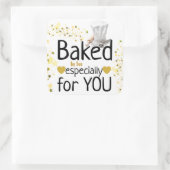 カスタマイズBakerの商品のステッ焼いたカー スクエアシール (バッグ)