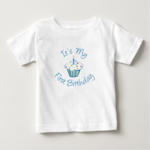 カスタマイズBdayのその私の最初ワイシャツ- ベビーTシャツ