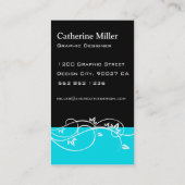 カスタマイズBlueFlourish - 名刺 (裏面)