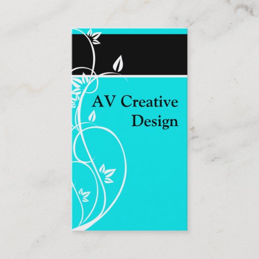 カスタマイズBlueFlourish - 名刺 (正面)