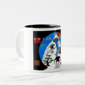 カスタマイズbonsiの木- ツートーンマグカップ (正面左)