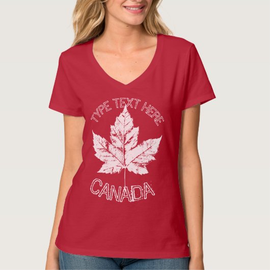 カスタマイズCanada Tシャツレトロカナダお土産 Tシャツ (正面)