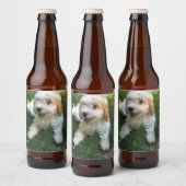 カスタマイズCavachon Photo犬 ビールラベル (ボトル)