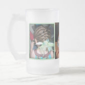 カスタマイズChloeの天使- フロストグラスビールジョッキ (左)