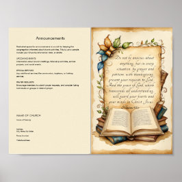 カスタマイズChurch Bulletinのダウンロード ポスター