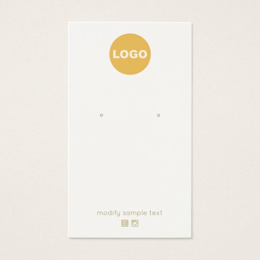 カスタマイズCream Earring (正面)